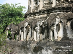 Wat Chiang Man - Chedi Chang Lom, the Elephant Chedi