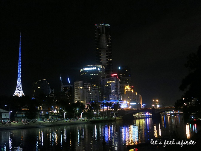 Melbourne CBD by night