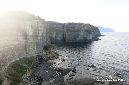 Cliff seen on the Waterfall Bay walk, Tasman Peninsula, Tasmania