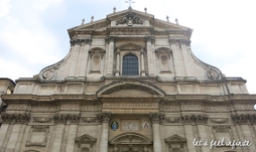 Facade de l'église Sant’Ignazio di Loyola